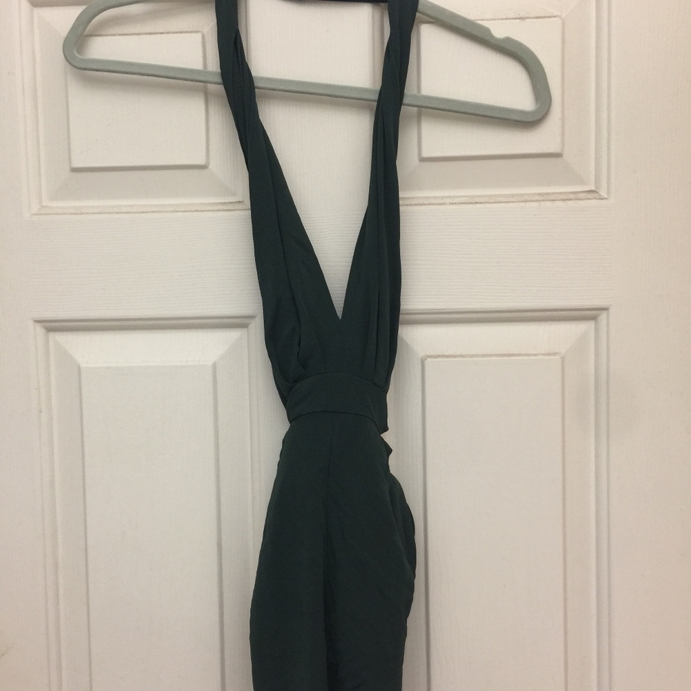 Elie Tahari Dark Green Halter